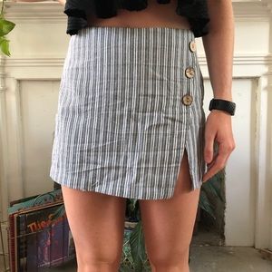 Striped skort. Cotton candy LA